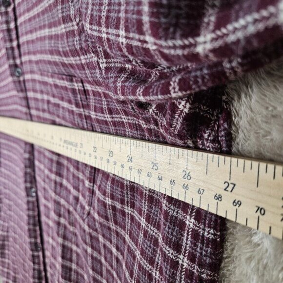 Eddie Bauer Flannel Shirt Mens Sz XLT Tall Button Up Relaxed Fit Plaid Checkered - Picture 3 of 10